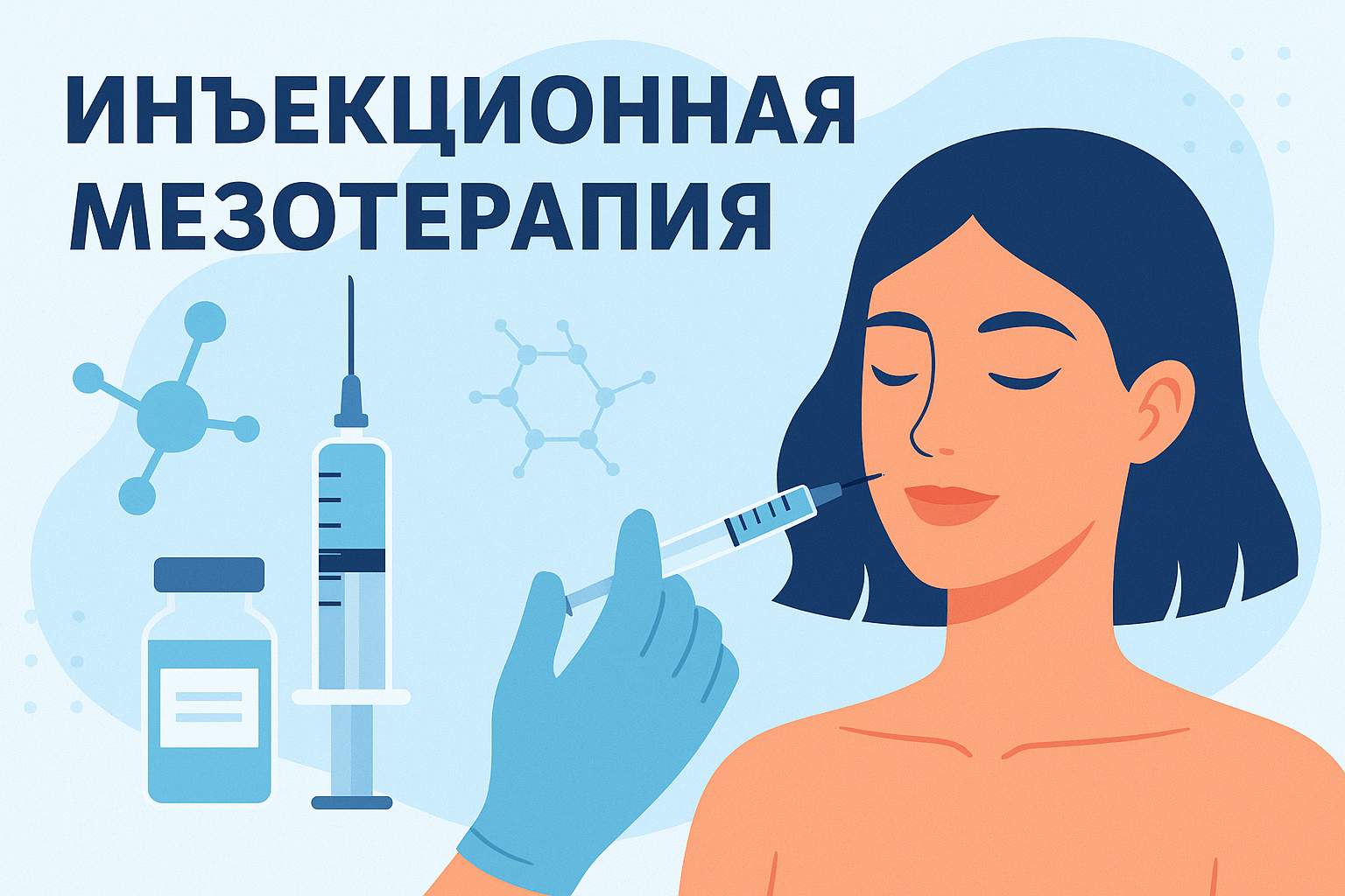 Инъекционная мезотерапия: виды, показания, эффект